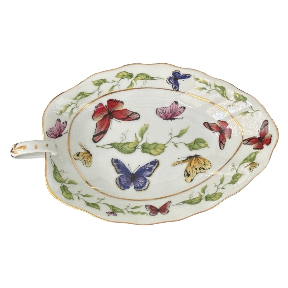 Godinger Butterfly Garden Relish Dish